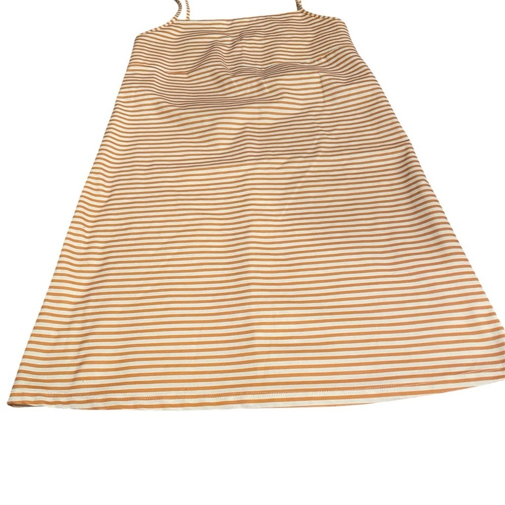 Zara striped orange and white mini dress - size S